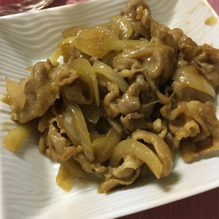 豚肉と玉ねぎのオイスター炒め